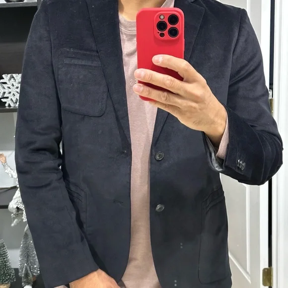 AX armani exchange velvet blazer